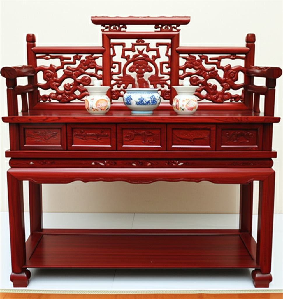 Bàn thờ gỗ hương sang trọng