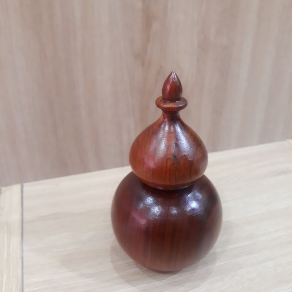 Lọ tăm hồ lô gỗ hương - góc nhìn 2